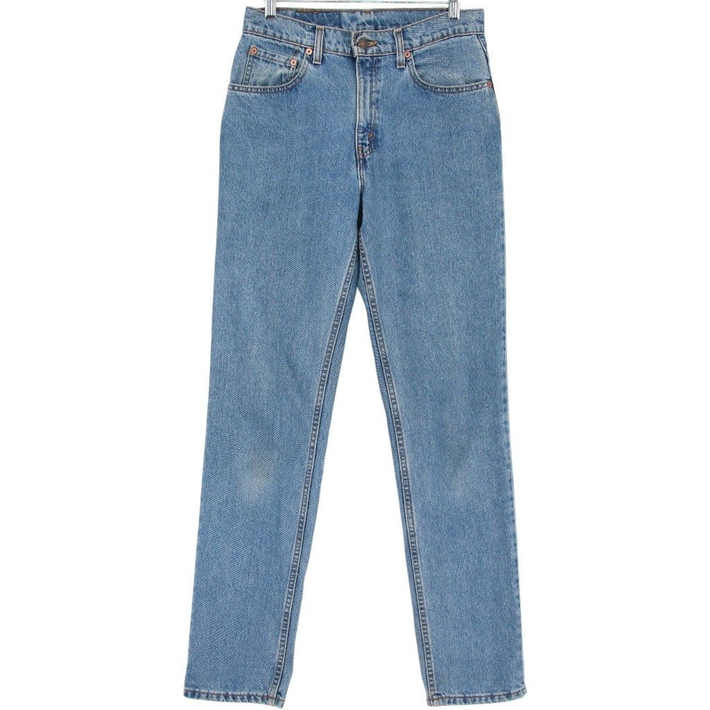 Vintage Levis 506 Women's Jeans Size 8 Long Blue Denim Regular Fit Straight Leg